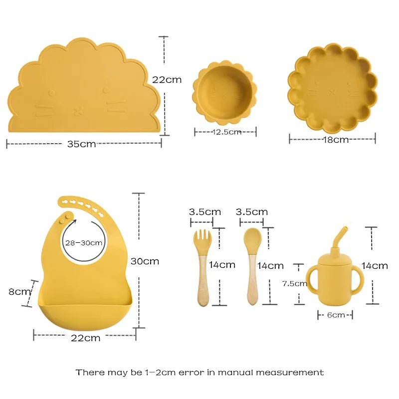 Kit Alimentação Silicone | 7 Peças – Boutique Infantil Les Enfants