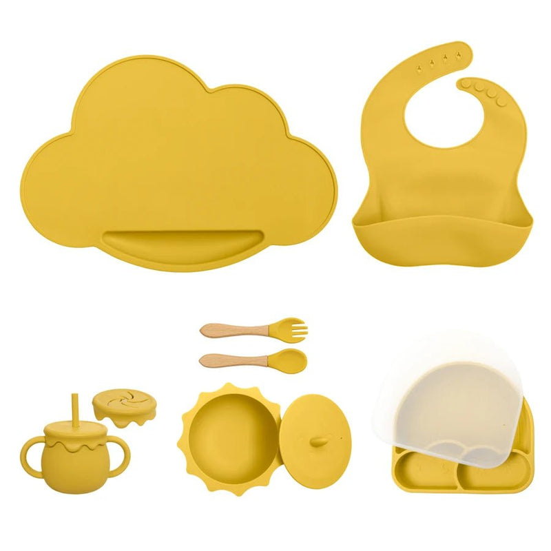 Kit Introdução Alimentar Silicone | 7 peças – Boutique Infantil Les Enfants