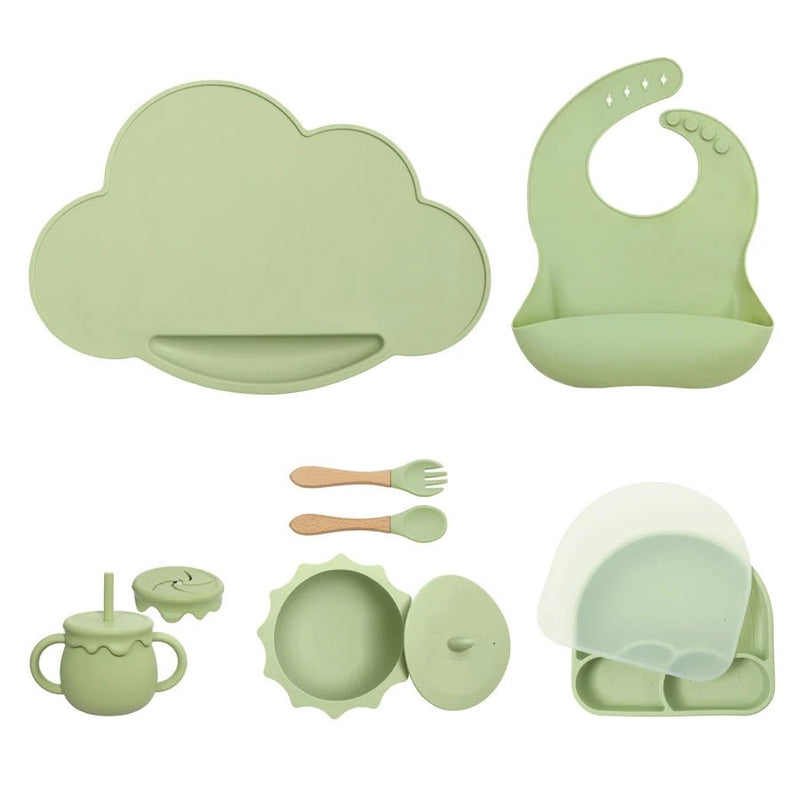 Kit Introdução Alimentar Silicone | 7 peças – Boutique Infantil Les Enfants