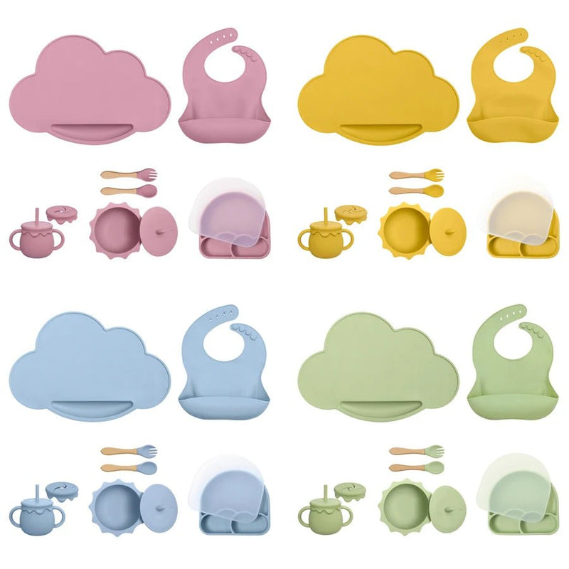 Kit Introdução Alimentar Silicone | 7 peças – Boutique Infantil Les Enfants
