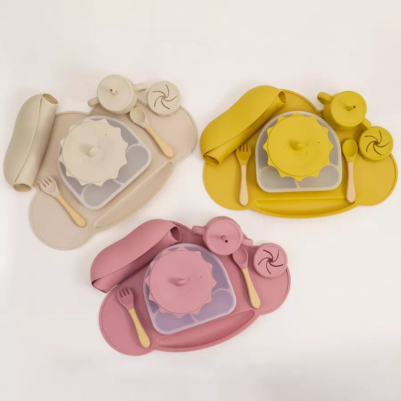 Kit Introdução Alimentar Silicone | 7 peças – Boutique Infantil Les Enfants