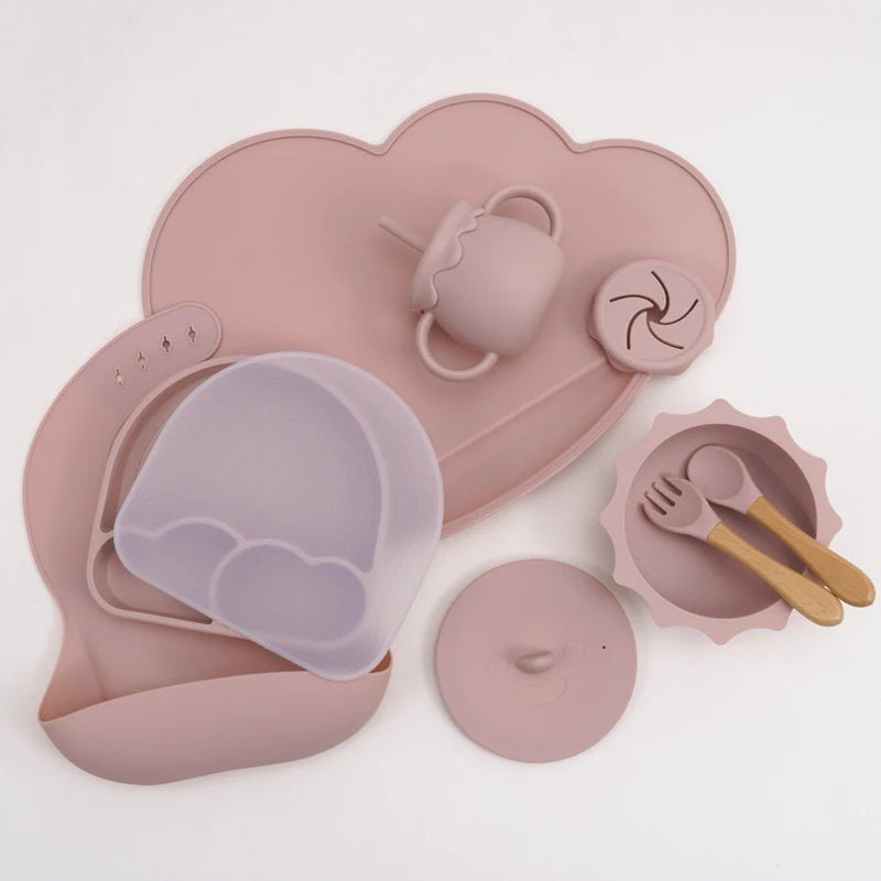 Kit Introdução Alimentar Silicone | 7 peças – Boutique Infantil Les Enfants