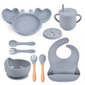 Kit Introdução Alimentar Silicone Caranguejo | 8 peças – Boutique Infantil Les Enfants