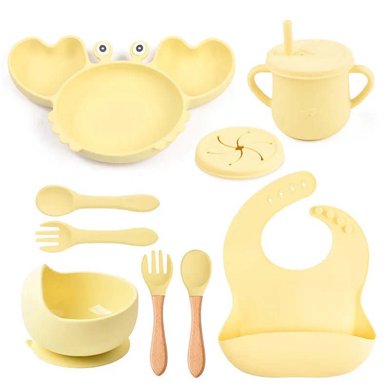 Kit Introdução Alimentar Silicone Caranguejo | 8 peças – Boutique Infantil Les Enfants
