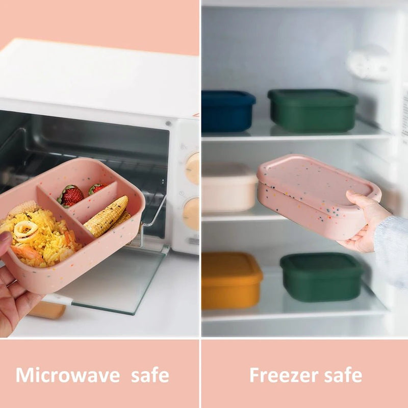 Lancheirinha Confete de Silicone com Divisórias – Boutique Infantil Les Enfants