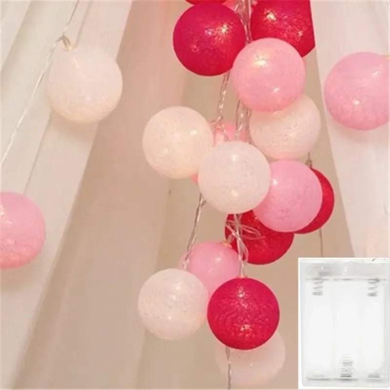 Luminária Cordão Fairy Lights com Bolas de Algodão – Boutique Infantil Les Enfants