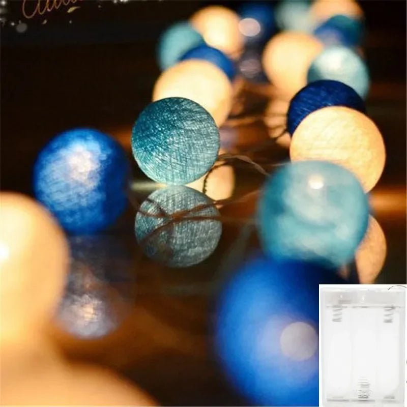 Luminária Cordão Fairy Lights com Bolas de Algodão – Boutique Infantil Les Enfants