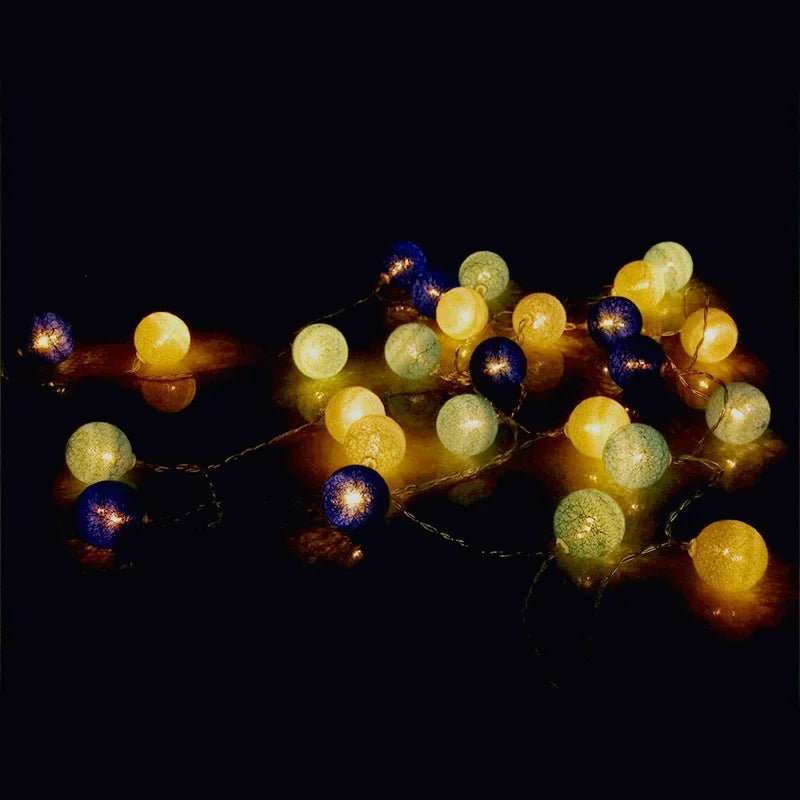 Luminária Cordão Fairy Lights com Bolas de Algodão – Boutique Infantil Les Enfants