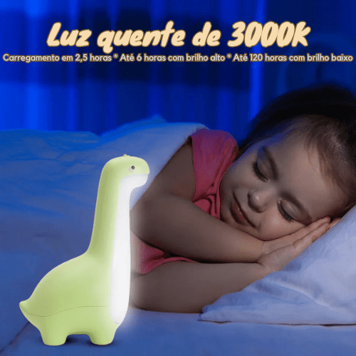 Luminária Infantil Dino Sonhador – Boutique Infantil Les Enfants