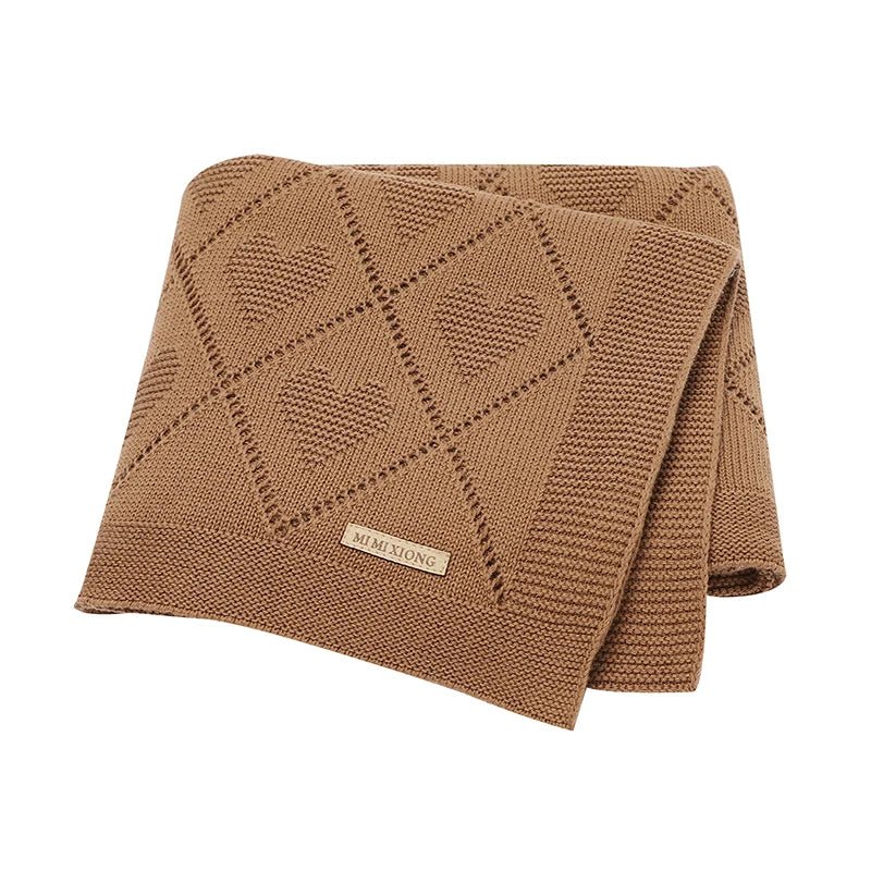Manta de algodão - Tricot | Heart – Boutique Infantil Les Enfants