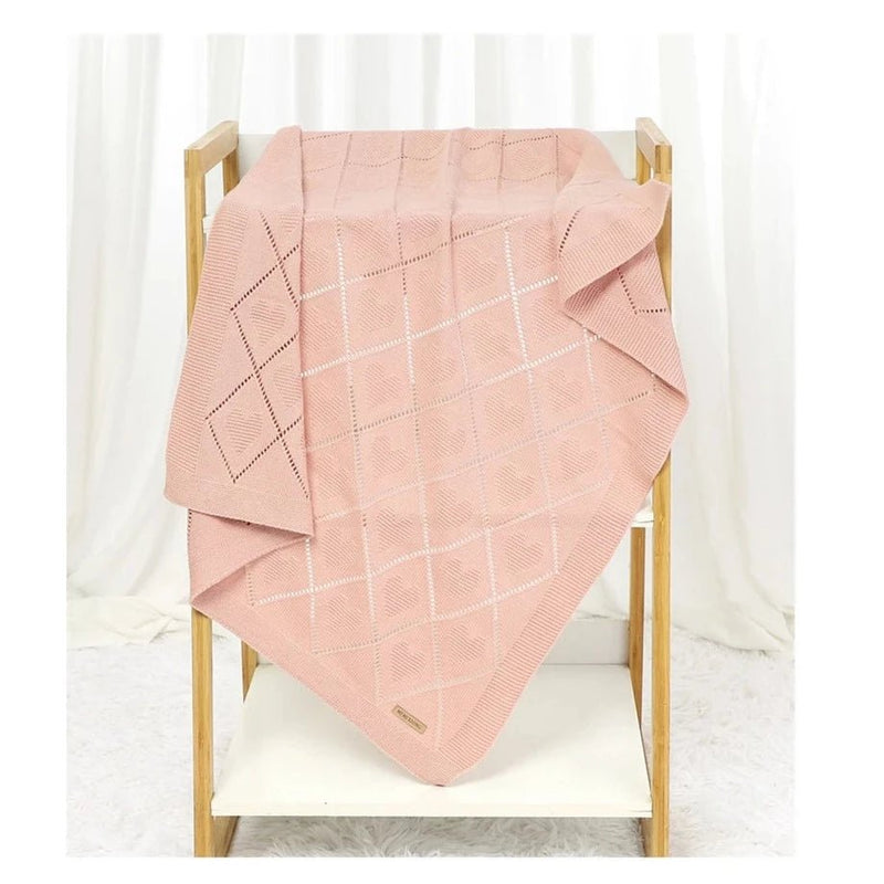 Manta de algodão - Tricot | Heart – Boutique Infantil Les Enfants