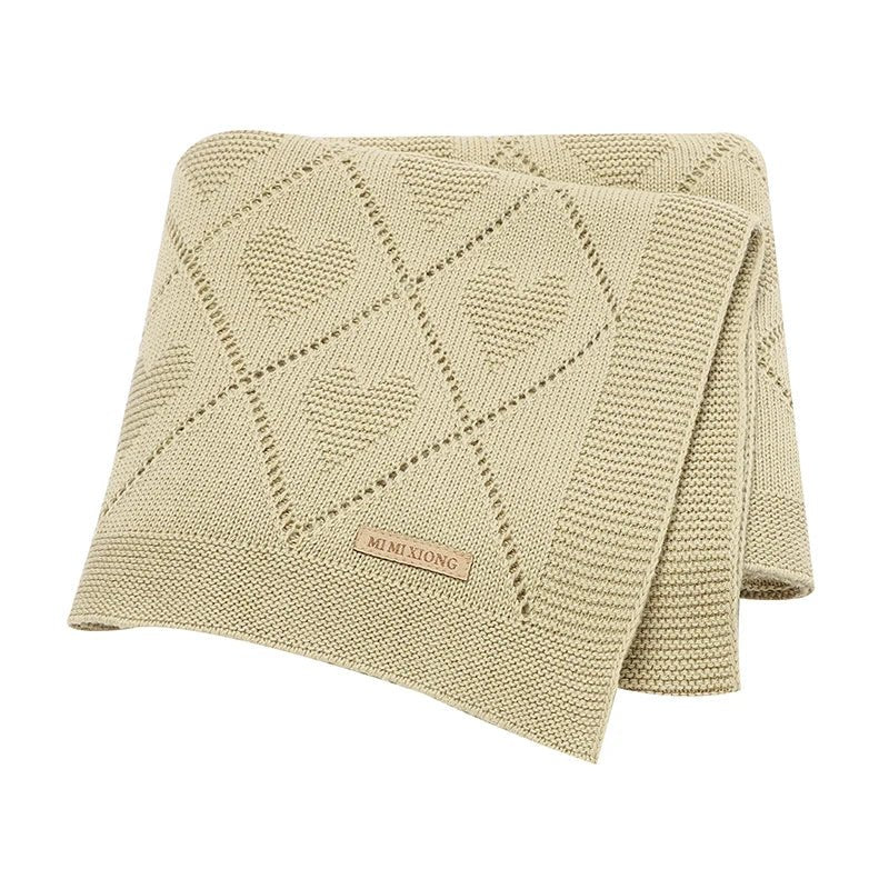 Manta de algodão - Tricot | Heart – Boutique Infantil Les Enfants