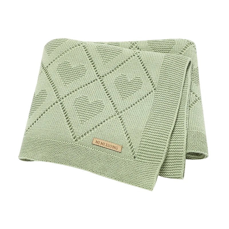 Manta de algodão - Tricot | Heart – Boutique Infantil Les Enfants
