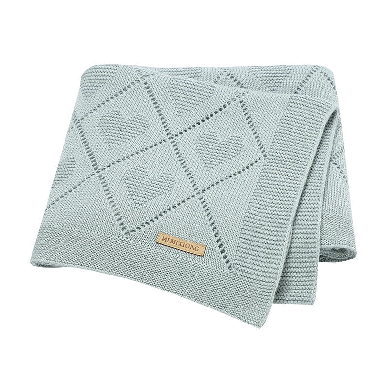 Manta de algodão - Tricot | Heart – Boutique Infantil Les Enfants