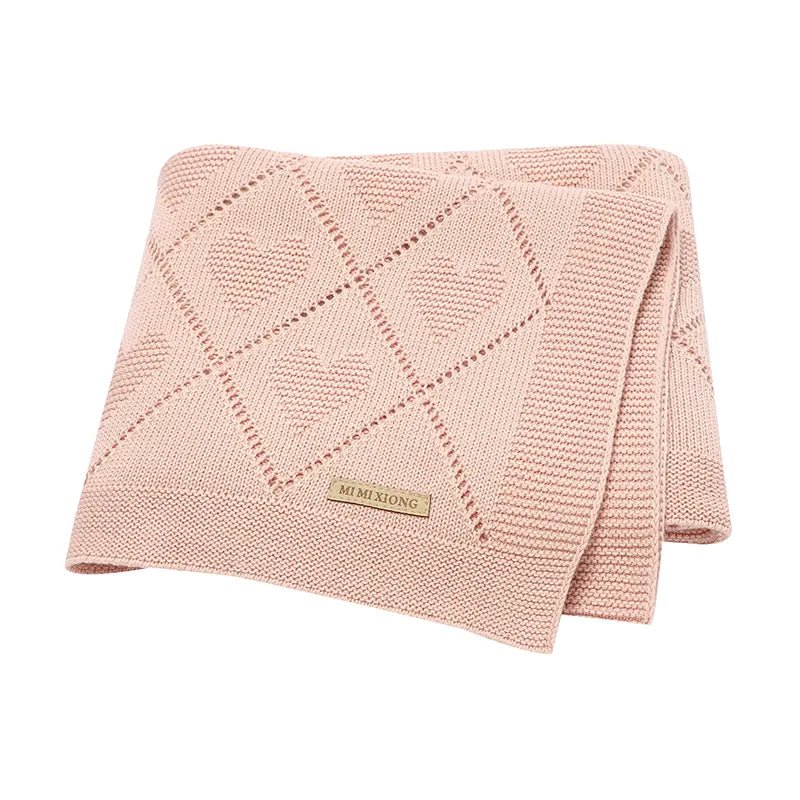 Manta de algodão - Tricot | Heart – Boutique Infantil Les Enfants