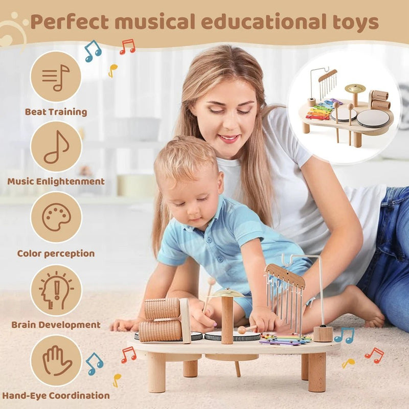 Mesa de Musicalização de Madeira – Boutique Infantil Les Enfants