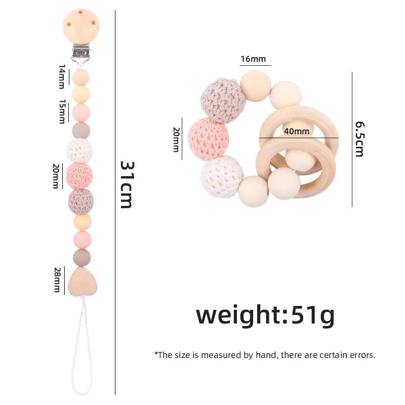 Prendedor de Chupeta Nórdico Calmante de Silicone - 2 peças – Boutique Infantil Les Enfants