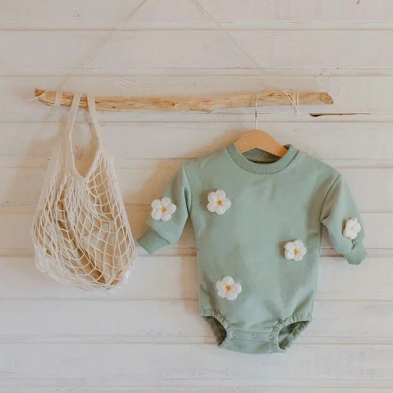 Romper Clouds & Flowers – Boutique Infantil Les Enfants