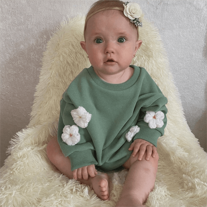 Romper Clouds & Flowers – Boutique Infantil Les Enfants
