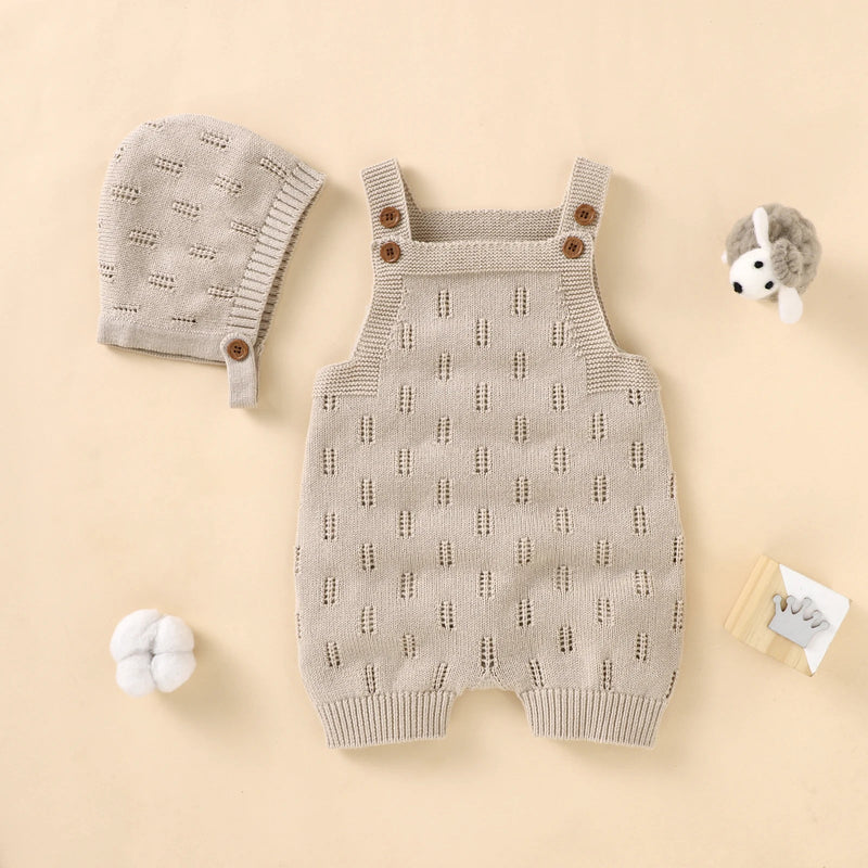 Romper de tricot com Gorro – Boutique Infantil Les Enfants