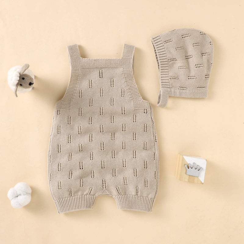 Romper de tricot com Gorro – Boutique Infantil Les Enfants