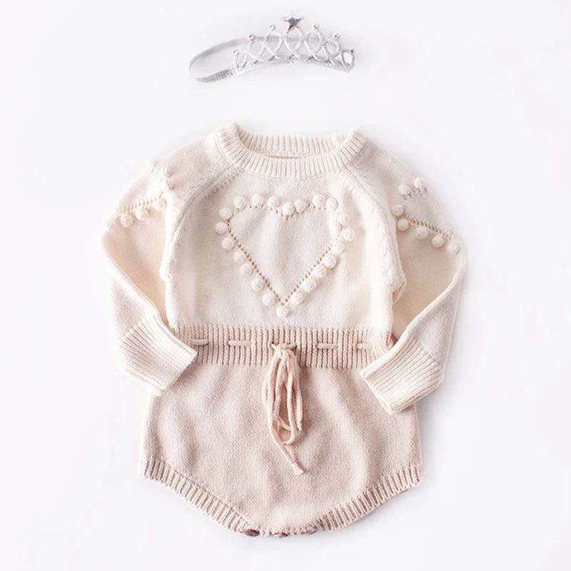 Romper Tricot Coração – Boutique Infantil Les Enfants