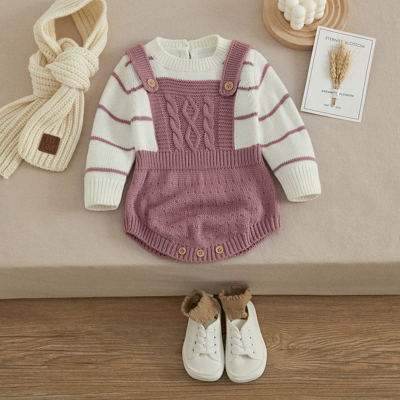 Romper Tricot Listrado – Boutique Infantil Les Enfants