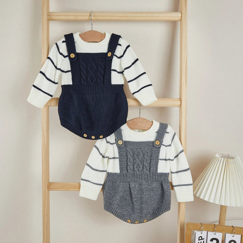 Romper Tricot Listrado – Boutique Infantil Les Enfants