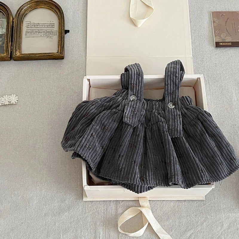 Salopete de Veludo Elisa – Boutique Infantil Les Enfants