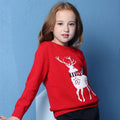 Suéter Tricô Infantil com Rena Bordada – Boutique Infantil Les Enfants