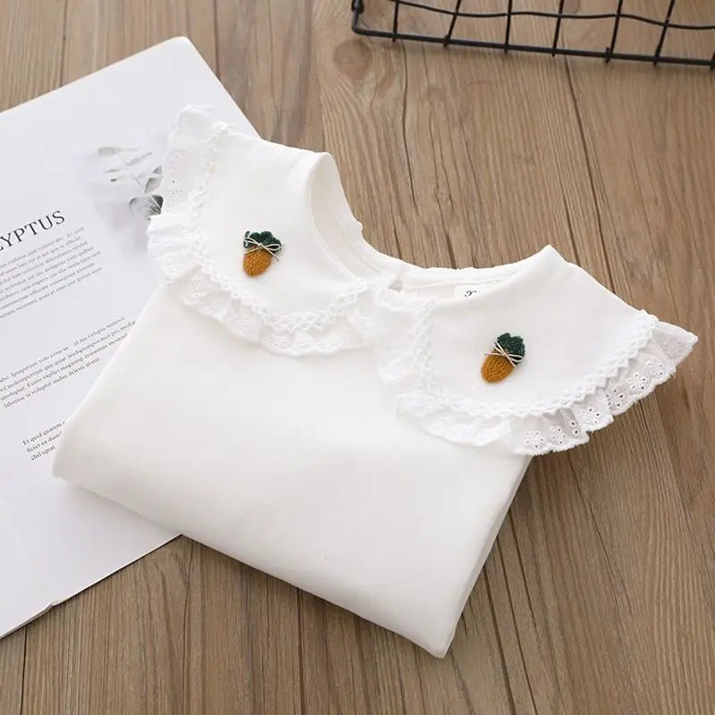 T-shirt de Algodão Bordado Greta – Boutique Infantil Les Enfants