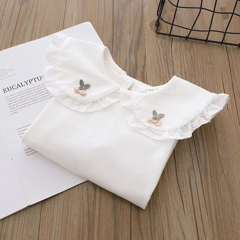 T-shirt de Algodão Bordado Greta – Boutique Infantil Les Enfants