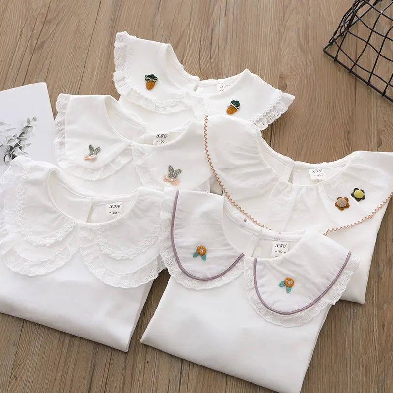 T-shirt de Algodão Bordado Greta – Boutique Infantil Les Enfants