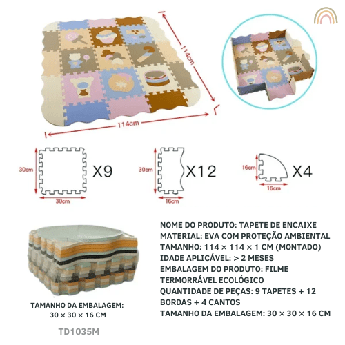 Tapete de Atividades BabySafe – Boutique Infantil Les Enfants