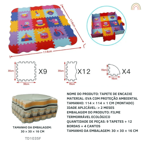 Tapete de Atividades BabySafe – Boutique Infantil Les Enfants