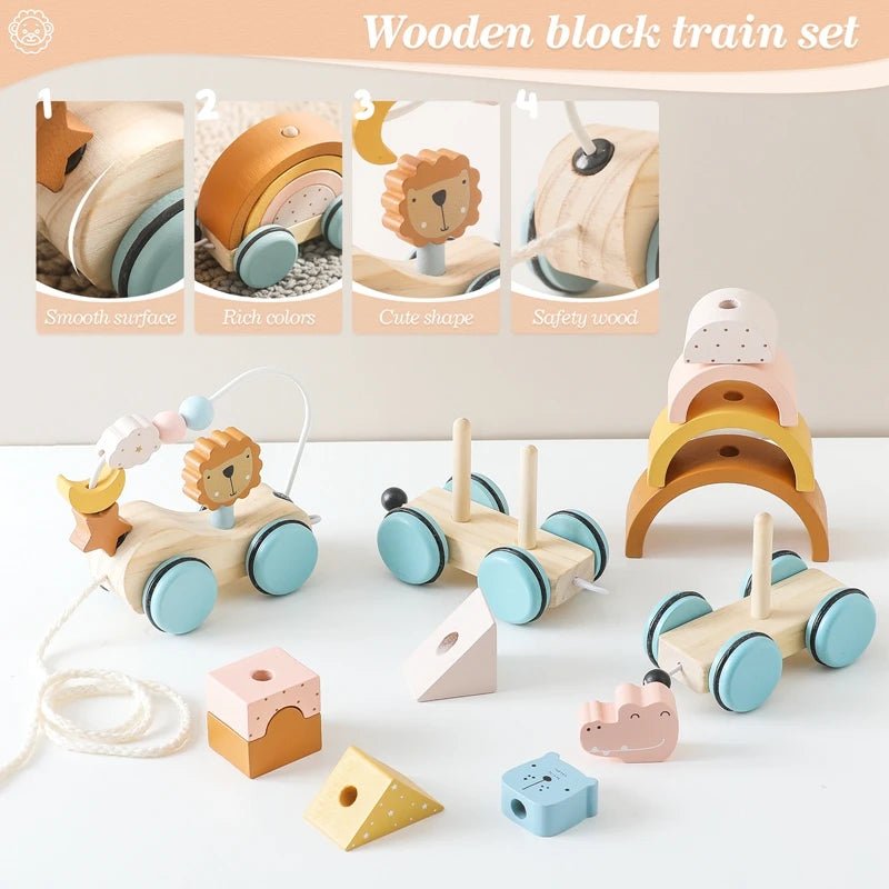 Trenzinho de Madeira para Bebês – Boutique Infantil Les Enfants