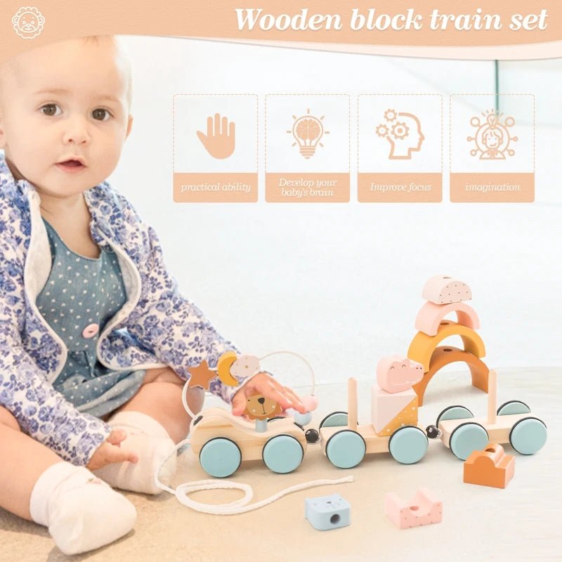 Trenzinho de Madeira para Bebês – Boutique Infantil Les Enfants