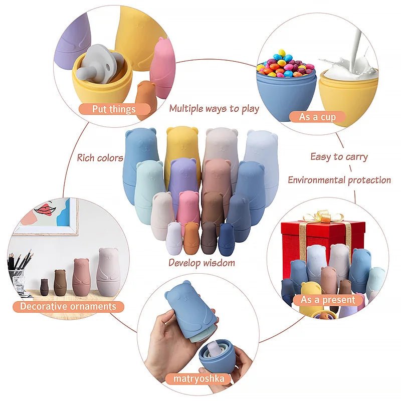 Ursinha de Silicone | Matrioska Russa – Boutique Infantil Les Enfants
