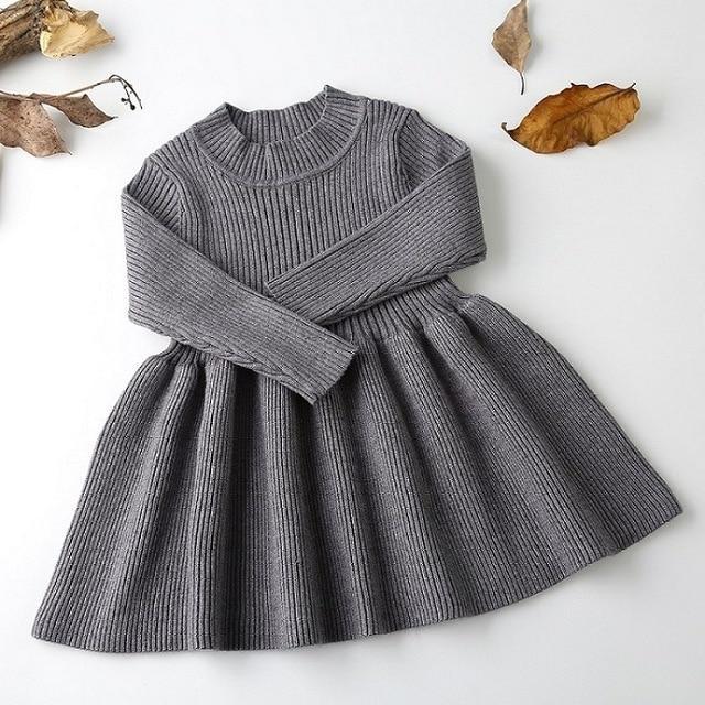 Vestido de Malha Quentinho para Bebê – Boutique Infantil Les Enfants
