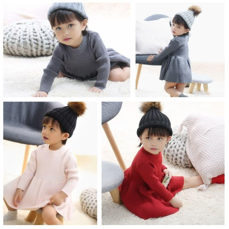 Vestido de Malha Quentinho para Bebê – Boutique Infantil Les Enfants