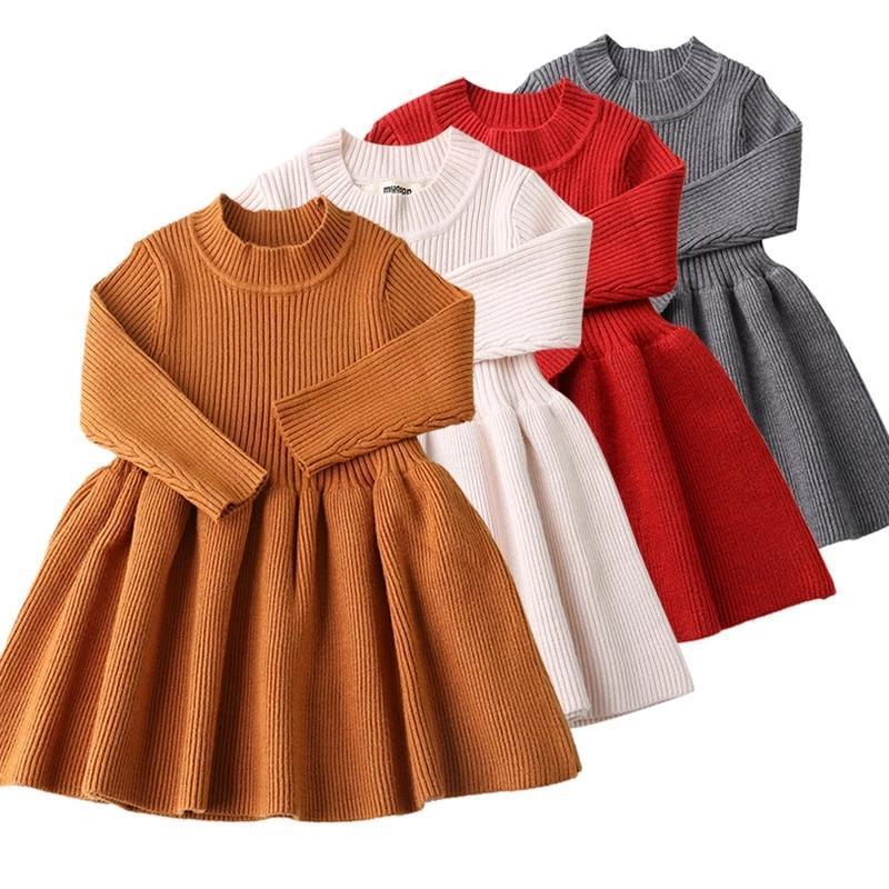 Vestido de Malha Quentinho para Bebê – Boutique Infantil Les Enfants
